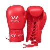 XMARTIAL Red Ground And Pound Lace Boxing Gloves