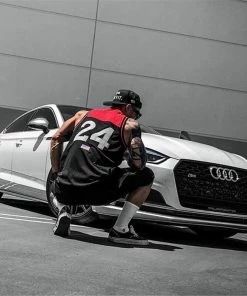 XMARTIAL Red Muscle Up Tank Top