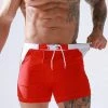 XMARTIAL Streetwear & Athletics Red Motion Gym Shorts 1 XMARTIAL Streetwear & Athletics Red Motion Gym Shorts