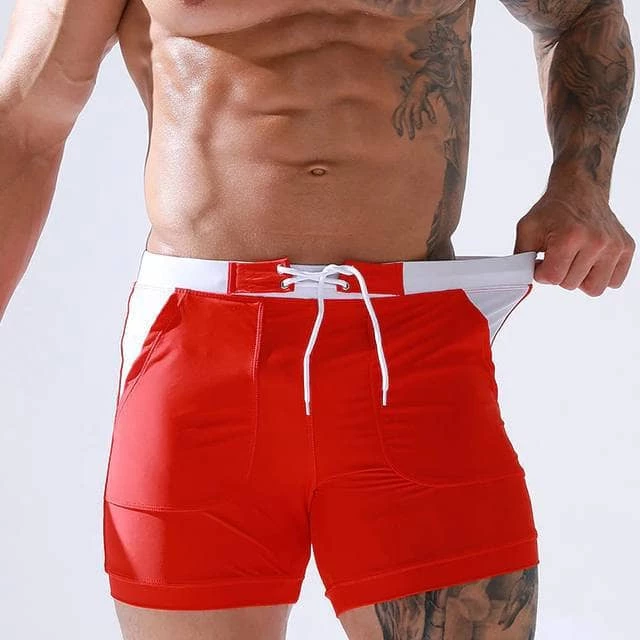 XMARTIAL Streetwear & Athletics Red Motion Gym Shorts 3 XMARTIAL Streetwear & Athletics Red Motion Gym Shorts