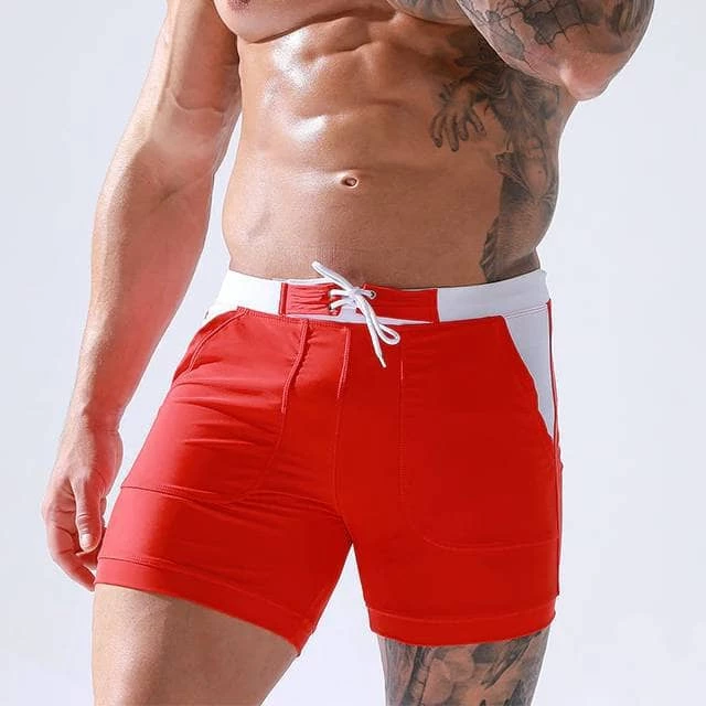 XMARTIAL Streetwear & Athletics Red Motion Gym Shorts 4 XMARTIAL Streetwear & Athletics Red Motion Gym Shorts
