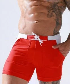 XMARTIAL Streetwear & Athletics Red Motion Gym Shorts 8 XMARTIAL Streetwear & Athletics Red Motion Gym Shorts