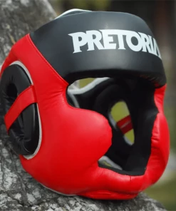XMARTIAL Red Spartan Muay Thai Headgear