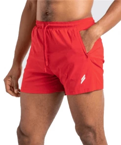 XMARTIAL Streetwear & Athletics Red Gym Shorts