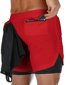 XMARTIAL Red Ultra Pro 2-in-1 Shorts Less Than $35