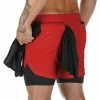 XMARTIAL Red Ultra Pro 2-in-1 Shorts Less Than $35