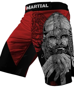 XMARTIAL Red Viking BJJ/MMA Shorts