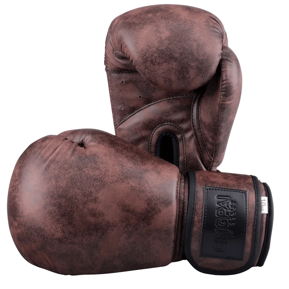 XMARTIAL Coffee Retro Style Boxing Gloves Muay Thai Gear 3 XMARTIAL Coffee Retro Style Boxing Gloves Muay Thai Gear