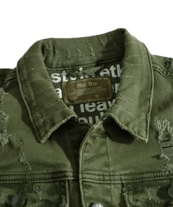 XMARTIAL Grunge Army Denim Vest