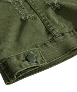 XMARTIAL Grunge Army Denim Vest