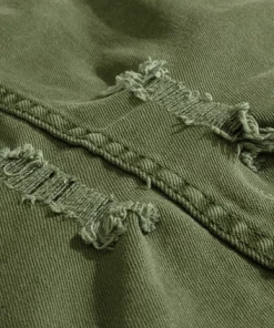 XMARTIAL Grunge Army Denim Vest