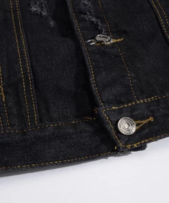 XMARTIAL Ripped Jean Denim Vest