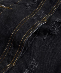 XMARTIAL Ripped Jean Denim Vest