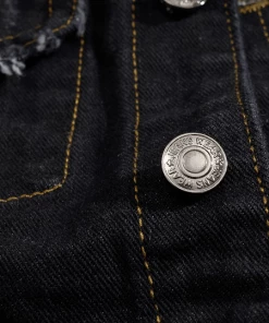 XMARTIAL Ripped Jean Denim Vest