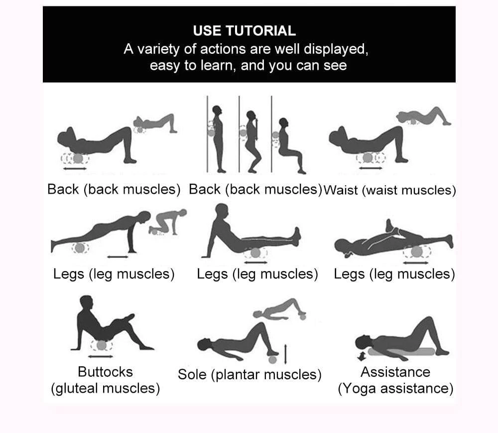 XMARTIAL Trigger Point Massage Roller 19 XMARTIAL Trigger Point Massage Roller