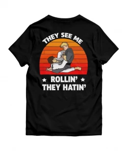 XMARTIAL BJJ Gear Rollin' They Hatin' BJJ T-Shirt