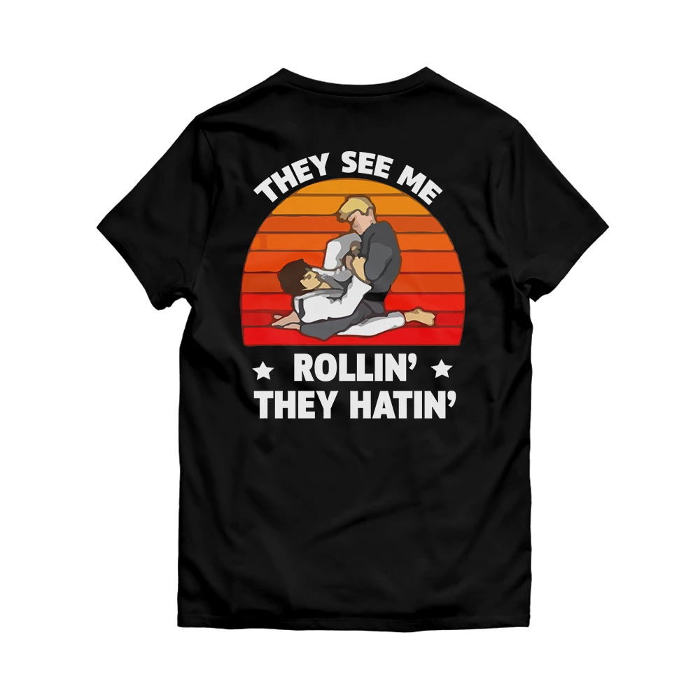 XMARTIAL BJJ Gear Rollin' They Hatin' BJJ T-Shirt 4 XMARTIAL BJJ Gear Rollin' They Hatin' BJJ T-Shirt