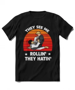 XMARTIAL BJJ Gear Rollin' They Hatin' BJJ T-Shirt