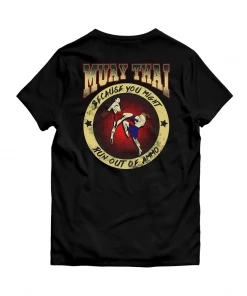 XMARTIAL Run Out Of Ammo Muay Thai T-Shirt Streetwear & Athletics