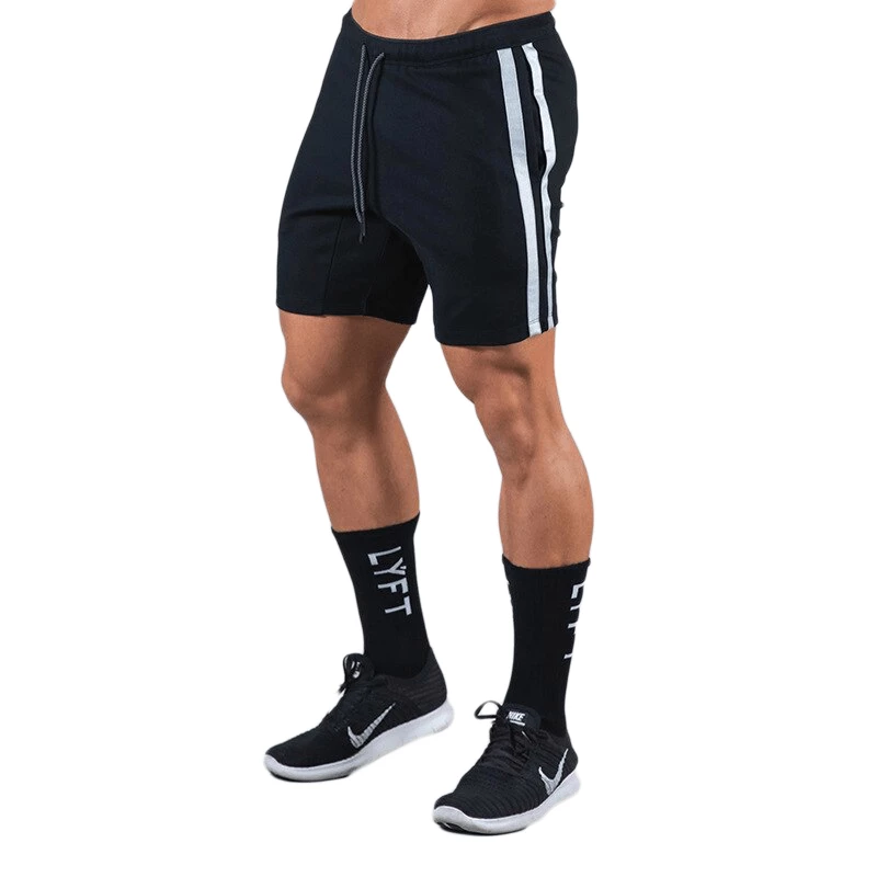 XMARTIAL Black Side Striped Shorts 3 XMARTIAL Black Side Striped Shorts