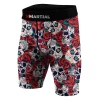 XMARTIAL Skull And Roses BJJ/MMA Compression Shorts