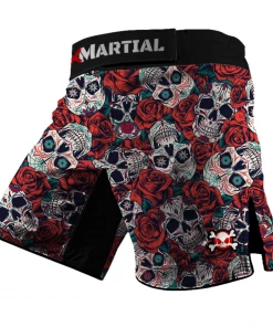 XMARTIAL Skull And Roses Hybrid BJJ/MMA Shorts