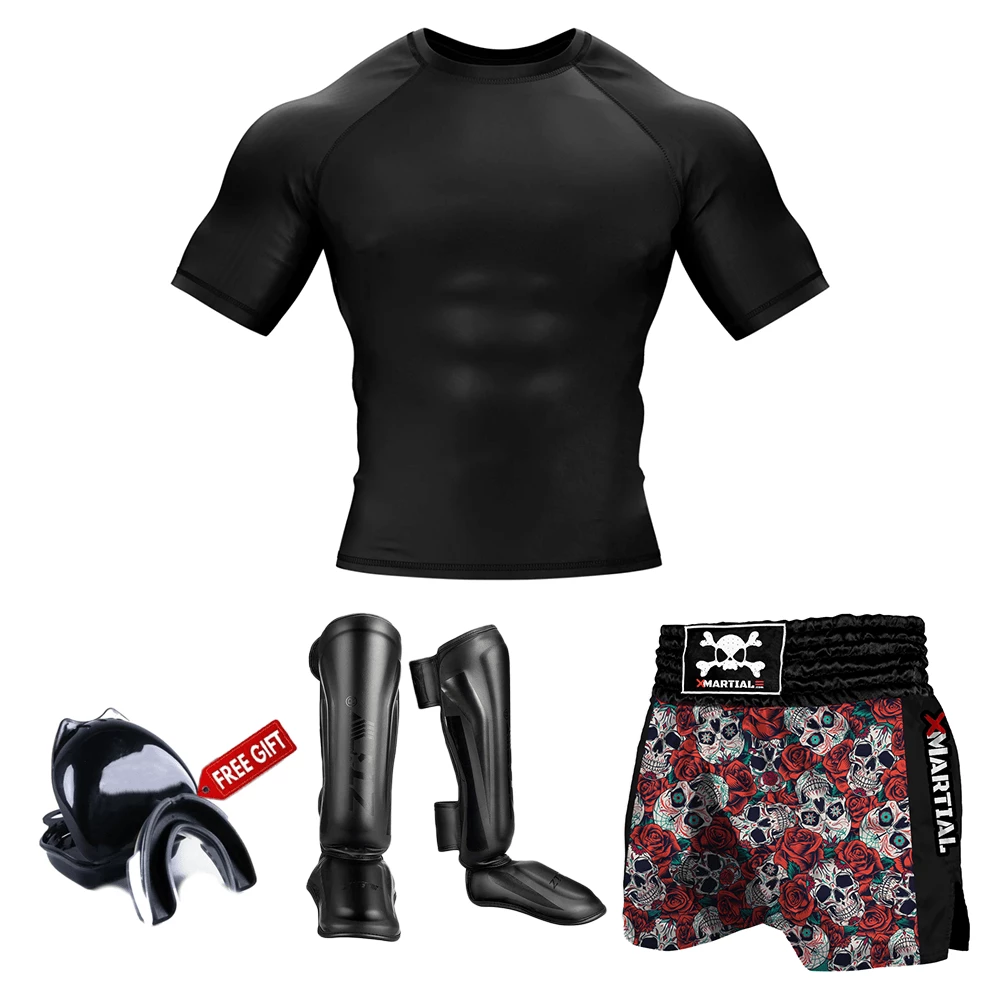 XMARTIAL Skull And Roses Muay Thai Gear BJJ Bundles (Best Deals) 10 XMARTIAL Skull And Roses Muay Thai Gear BJJ Bundles (Best Deals)