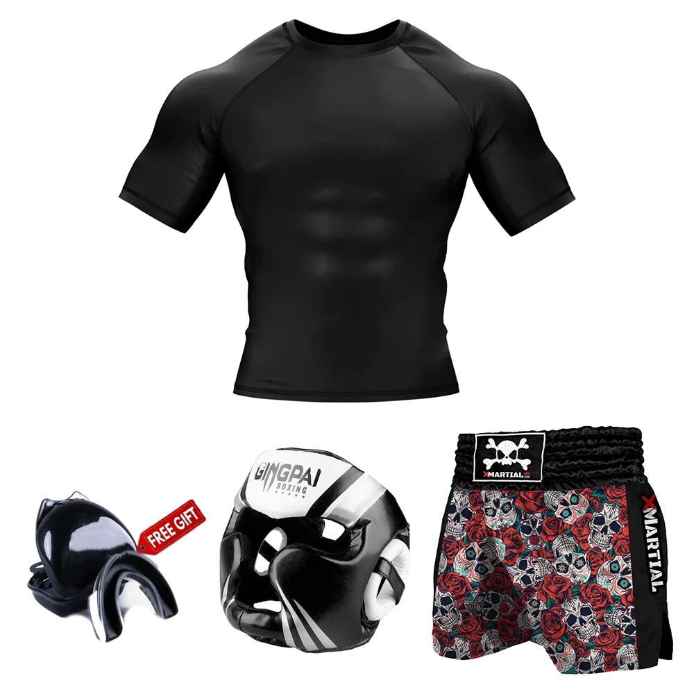 XMARTIAL Skull And Roses Muay Thai Gear BJJ Bundles (Best Deals) 8 XMARTIAL Skull And Roses Muay Thai Gear BJJ Bundles (Best Deals)