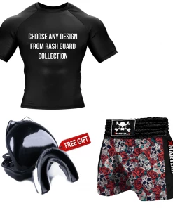 XMARTIAL Skull And Roses Muay Thai Gear BJJ Bundles (Best Deals) 27 XMARTIAL Skull And Roses Muay Thai Gear BJJ Bundles (Best Deals)