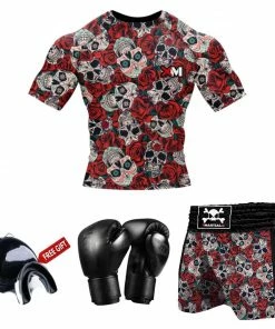 XMARTIAL Skull And Roses Muay Thai Gear BJJ Bundles (Best Deals) 22 XMARTIAL Skull And Roses Muay Thai Gear BJJ Bundles (Best Deals)