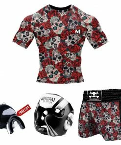 XMARTIAL Skull And Roses Muay Thai Gear BJJ Bundles (Best Deals)