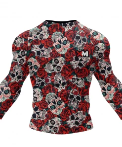 XMARTIAL Skull And Roses Rash Guard