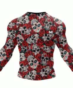 XMARTIAL Skull And Roses Rash Guard