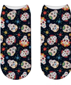 XMARTIAL Streetwear & Athletics Skull Ankle Socks