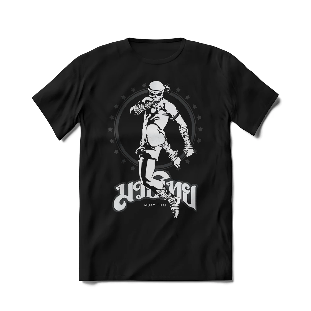 XMARTIAL Skull Man Kick Muay Thai T-Shirt Streetwear & Athletics 3 XMARTIAL Skull Man Kick Muay Thai T-Shirt Streetwear & Athletics