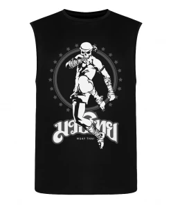 XMARTIAL Streetwear & Athletics Skull Man Kick Muay Thai Tank Top