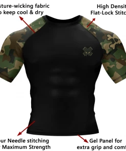 XMARTIAL Sleeve Camo Rash Guard