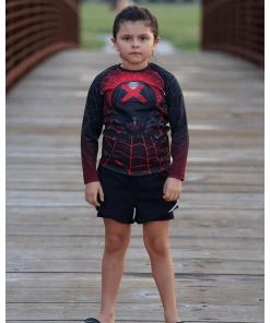 XMARTIAL Spider-Mat Kids Rash Guard