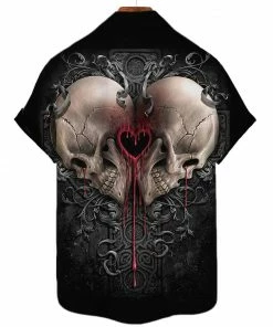 XMARTIAL Dark Love Casual Shirt Streetwear & Athletics