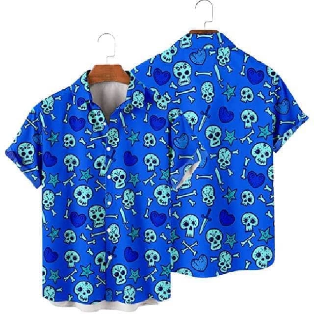 XMARTIAL Spooky Bones Casual Shirt Streetwear & Athletics 8 XMARTIAL Spooky Bones Casual Shirt Streetwear & Athletics