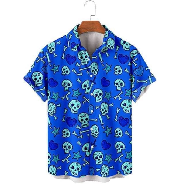 XMARTIAL Spooky Bones Casual Shirt Streetwear & Athletics 6 XMARTIAL Spooky Bones Casual Shirt Streetwear & Athletics