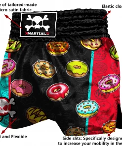 XMARTIAL MMA Shorts Sprinkled Donuts Muay Thai Shorts
