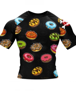 XMARTIAL Sprinkled Donuts Rash Guard Rash Guards