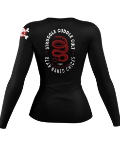 XMARTIAL Rash Guards Struggle Cuddle Snake Women’s Rash Guard