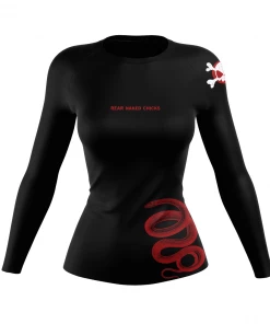 XMARTIAL Rash Guards Struggle Cuddle Snake Women’s Rash Guard