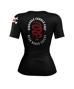 XMARTIAL Rash Guards Struggle Cuddle Snake Women’s Rash Guard