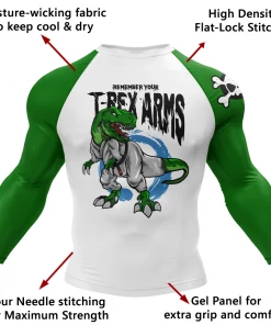 XMARTIAL Rash Guards T-Rex Arms BJJ Rash Guard