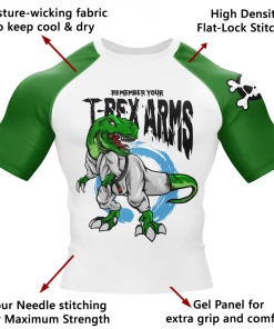 XMARTIAL Rash Guards T-Rex Arms BJJ Rash Guard
