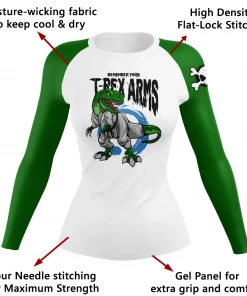 XMARTIAL T-Rex Arms Women’s Rash Guard