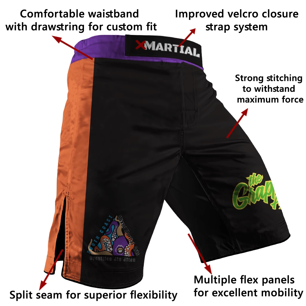 XMARTIAL The Grappling Academy BJJ/MMA Shorts 7 XMARTIAL The Grappling Academy BJJ/MMA Shorts